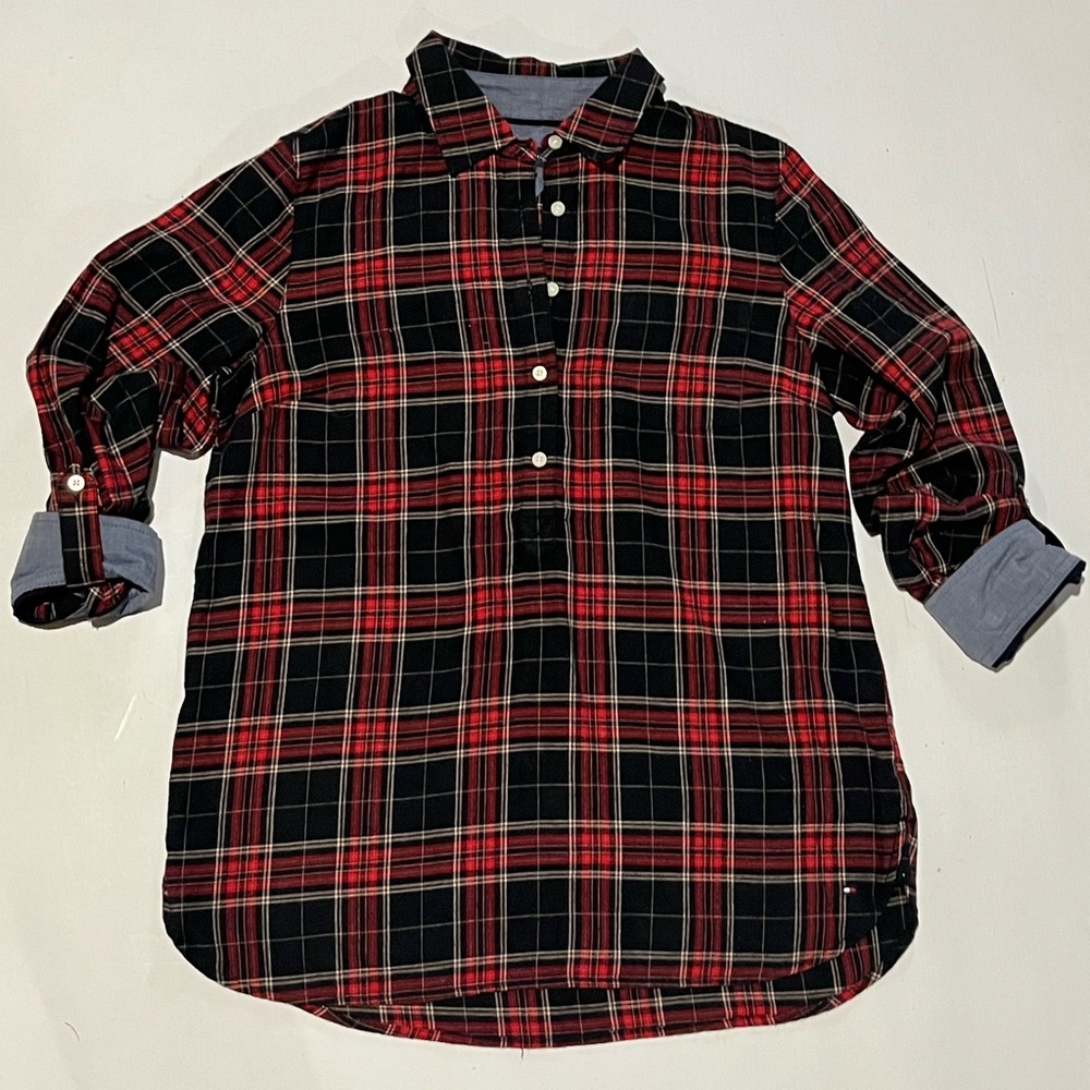 Tommy Hilfiger Size Small Plaid Tunic
